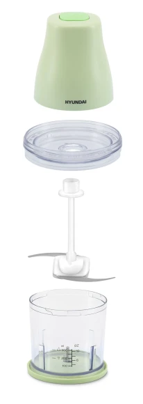 Измельчитель электрический Hyundai HYC-P3108 0.8л. 300Вт черный/зеленый