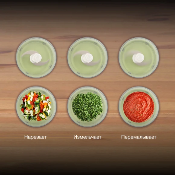 Измельчитель электрический Hyundai HYC-P3108 0.8л. 300Вт черный/зеленый