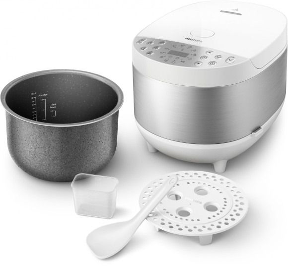 Мультиварка Philips HD4713/40 5л 980Вт белый/серебристый Мультиварка Philips HD4713/40 5л 980Вт белый/серебристый