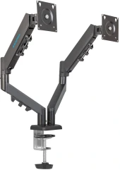 Кронштейн для мониторов Kromax OFFICE-14 черный 15"-32" макс.20кг настольный поворот и наклон