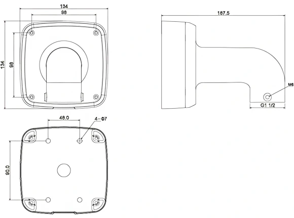 Кронштейн Dahua DH-PFB302S Кронштейн Dahua DH-PFB302S