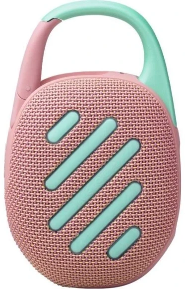 Колонка порт. JBL Clip 5 розовый 7W Mono BT 10м 1400mAh Колонка порт. JBL Clip 5 розовый 7W Mono BT 10м 1400mAh
