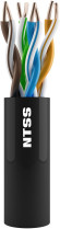 Кабель информационный NTSS NTSS-OUT-UTP4-5Е-PE-BL кат.5E UTP 4 пары 24AWG PE внешний 305м черный Кабель информационный NTSS NTSS-OUT-UTP4-5Е-PE-BL кат.5E UTP 4 пары 24AWG PE внешний 305м черный
