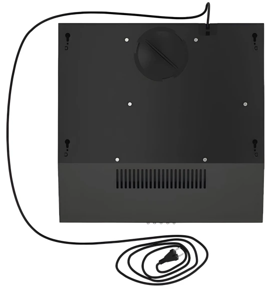 Вытяжка встраиваемая Elikor ECO BK 50 черный управление: кнопочное (2 мотора)