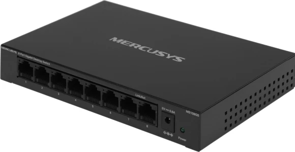 Коммутатор Mercusys MS108GS (L2) 8x1Гбит/с неуправляемый Коммутатор Mercusys MS108GS (L2) 8x1Гбит/с неуправляемый