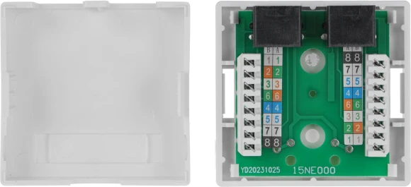 Розетка ITK CS2-1C5EU-22-G настенная 62x59.6x26.5мм RJ45 пластик белый Розетка ITK CS2-1C5EU-22-G настенная 62x59.6x26.5мм RJ45 пластик белый