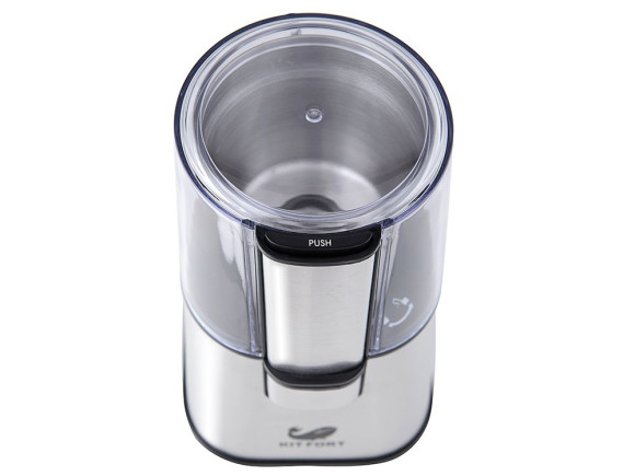 Кофемолка Kitfort КТ-1315 180Вт сист.помол.:ротац.нож вместим.:60гр серебристый Кофемолка Kitfort КТ-1315 180Вт сист.помол.:ротац.нож вместим.:60гр серебристый