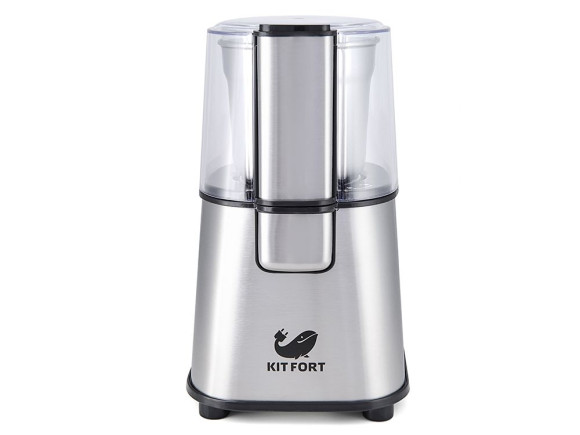 Кофемолка Kitfort КТ-1315 180Вт сист.помол.:ротац.нож вместим.:60гр серебристый Кофемолка Kitfort КТ-1315 180Вт сист.помол.:ротац.нож вместим.:60гр серебристый