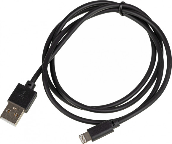 Кабель USB (m)-Lightning (m) 1м черный