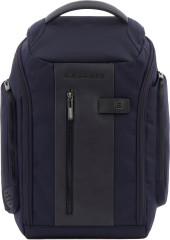 Сумка дорожная Piquadro Brief2 BV6154BR2/BLU с отделением для ноутбука 14" синяя нейлон/натур.кожа Сумка дорожная Piquadro Brief2 BV6154BR2/BLU с отделением для ноутбука 14" синяя нейлон/натур.кожа
