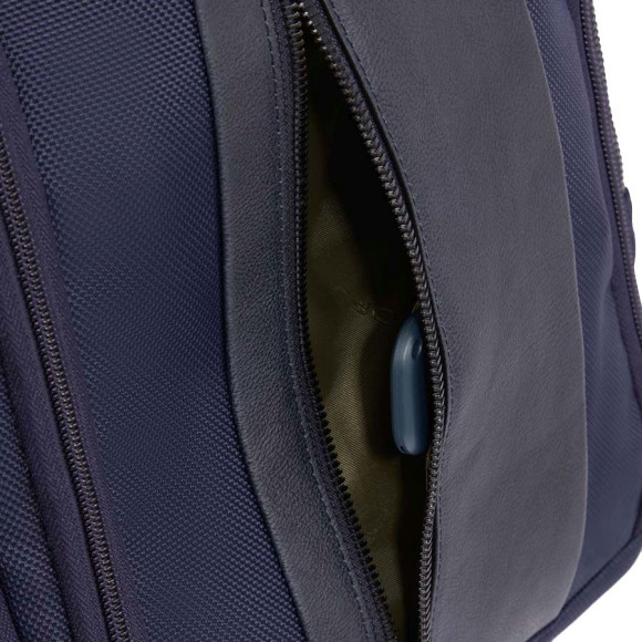 Сумка дорожная Piquadro Brief2 BV6154BR2/BLU с отделением для ноутбука 14" синяя нейлон/натур.кожа