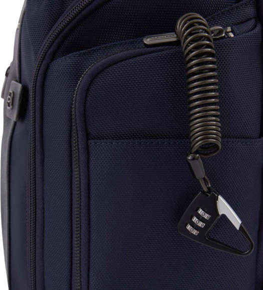 Сумка дорожная Piquadro Brief2 BV6154BR2/BLU с отделением для ноутбука 14" синяя нейлон/натур.кожа
