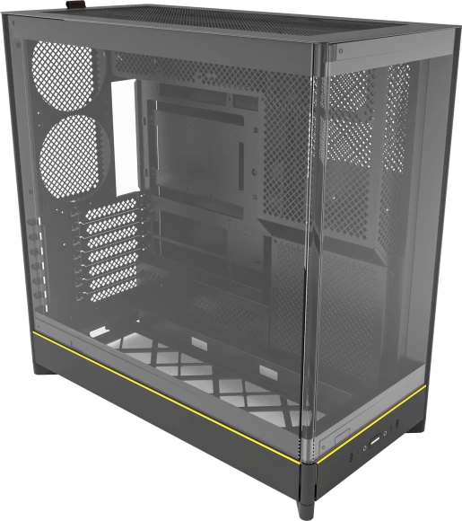 Корпус Montech HS02 черный без БП ATX 4x140mm 2xUSB3.0 1xUSB3.1 audio bott PSU
