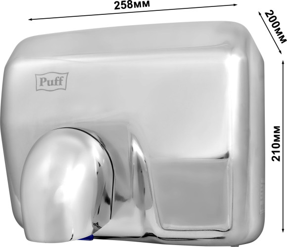 Сушилка для рук Puff 8843 2300Вт хром Сушилка для рук Puff 8843 2300Вт хром