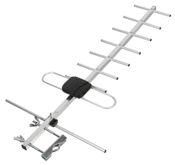 Антенна телевизионная Hyundai H-TAE140 12дБ пассивная серебристый