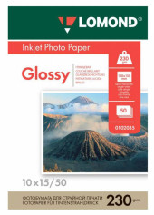 Фотобумага Lomond 0102035 10x15/230г/м2/50л./белый глянцевое для струйной печати Фотобумага Lomond 0102035 10x15/230г/м2/50л./белый глянцевое для струйной печати