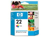Картридж струйный HP 22 C9352AE многоцветный (165стр.) для HP DJ 3920/3940/PSC 1410