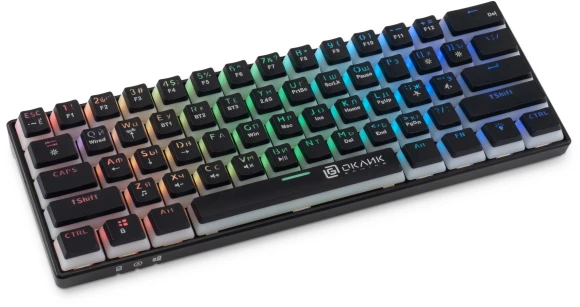 Клавиатура Оклик K763W механическая черный USB беспроводная BT/Radio Multimedia for gamer LED (1920548) Клавиатура Оклик K763W механическая черный USB беспроводная BT/Radio Multimedia for gamer LED (1920548)