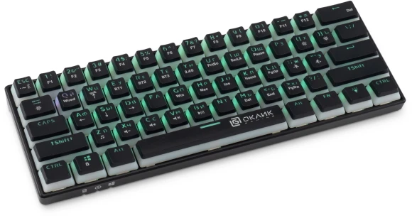 Клавиатура Оклик K763W механическая черный USB беспроводная BT/Radio Multimedia for gamer LED (1920548) Клавиатура Оклик K763W механическая черный USB беспроводная BT/Radio Multimedia for gamer LED (1920548)