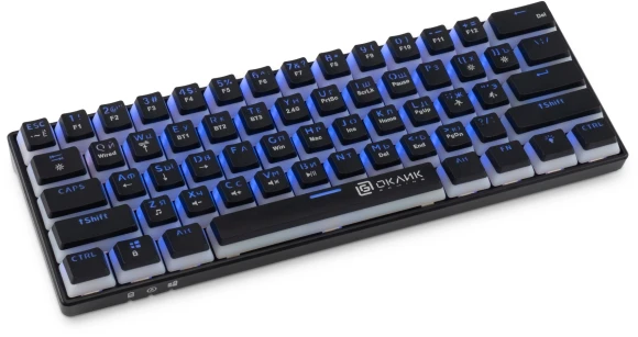 Клавиатура Оклик K763W механическая черный USB беспроводная BT/Radio Multimedia for gamer LED (1920548) Клавиатура Оклик K763W механическая черный USB беспроводная BT/Radio Multimedia for gamer LED (1920548)