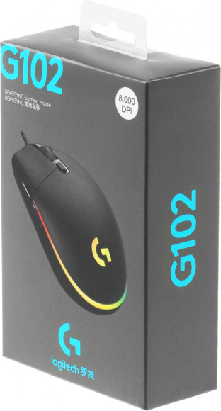 Мышь Logitech G102 LightSync черный оптическая 8000dpi USB 6but (910-005808) Мышь Logitech G102 LightSync черный оптическая 8000dpi USB 6but (910-005808)