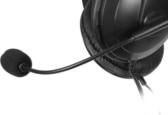 Наушники с микрофоном Оклик HS-M137V черный 1.8м мониторные оголовье (614046) Наушники с микрофоном Оклик HS-M137V черный 1.8м мониторные оголовье (614046)