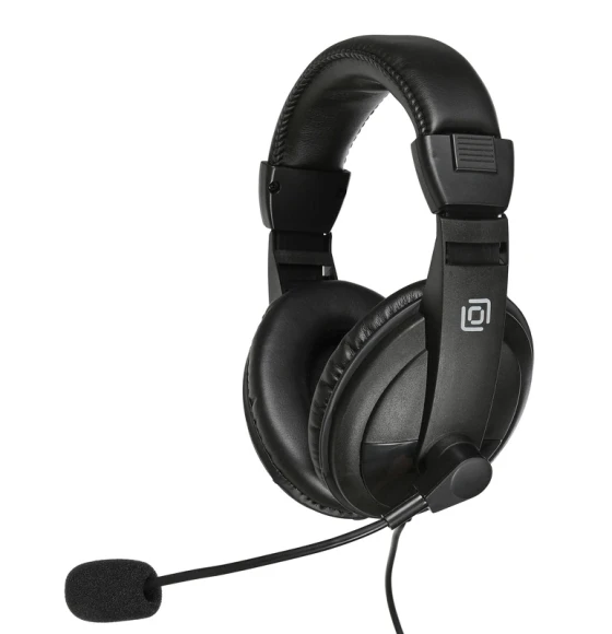 Наушники с микрофоном Оклик HS-M137V черный 1.8м мониторные оголовье (614046) Наушники с микрофоном Оклик HS-M137V черный 1.8м мониторные оголовье (614046)