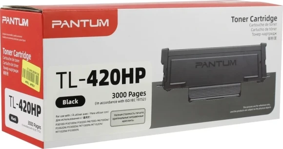 Картридж лазерный Pantum TL-420HP черный (3000стр.) для Pantum Series P3010/M6700/M6800/P3300/M7100/M7200/P3300/M7100/M7300 Картридж лазерный Pantum TL-420HP черный (3000стр.) для Pantum Series P3010/M6700/M6800/P3300/M7100/M7200/P3300/M7100/M7300