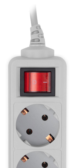 Сетевой фильтр PC Pet AP01006-3-G 3м (5 розеток) серый (пакет ПЭ) Сетевой фильтр PC Pet AP01006-3-G 3м (5 розеток) серый (пакет ПЭ)