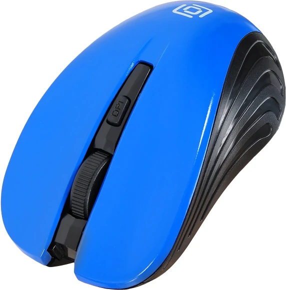Мышь Оклик 545MW черный/синий оптическая 1600dpi беспров. USB для ноутбука 4but (368630) Мышь Оклик 545MW черный/синий оптическая 1600dpi беспров. USB для ноутбука 4but (368630)