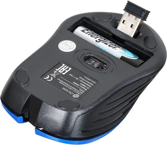 Мышь Оклик 545MW черный/синий оптическая 1600dpi беспров. USB для ноутбука 4but (368630) Мышь Оклик 545MW черный/синий оптическая 1600dpi беспров. USB для ноутбука 4but (368630)