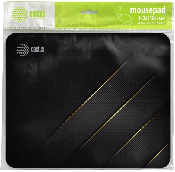 Коврик для мыши Cactus Gold Geometry 300x250x2мм (CS-MPC-P04M)