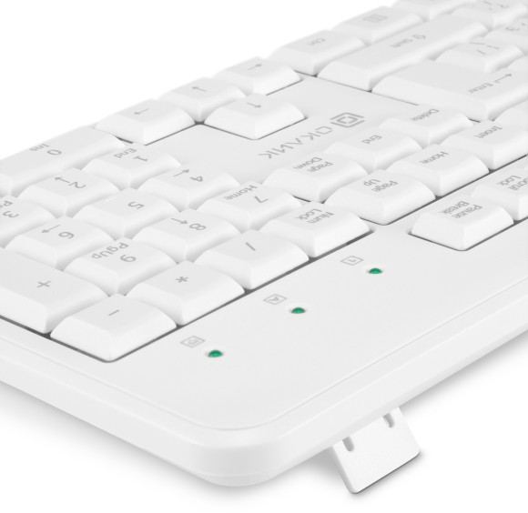 Клавиатура Оклик K225W белый USB беспроводная Multimedia (1875235)