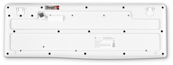 Клавиатура Оклик K225W белый USB беспроводная Multimedia (1875235)