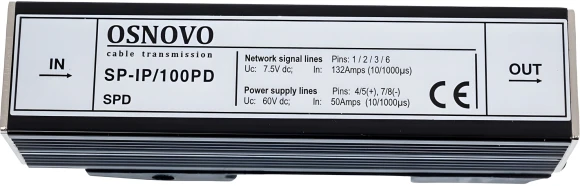 Грозозащита Osnovo SP-IP/100PD Грозозащита Osnovo SP-IP/100PD