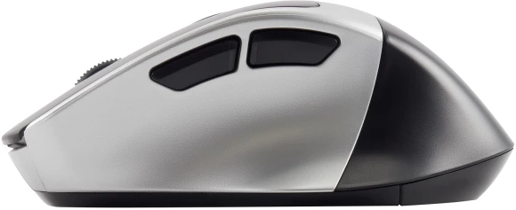 Мышь Оклик 516MW черный/серебристый оптическая 1600dpi silent беспров. BT/Radio USB для ноутбука 6but (1978689)