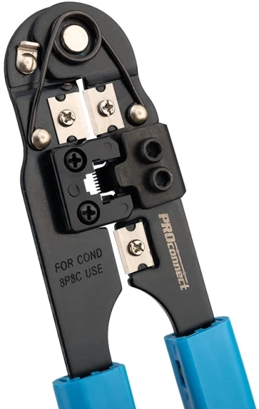 Инструмент обжимной PROconnect HT-210N 12-3451-4 для RJ-45 синий Инструмент обжимной PROconnect HT-210N 12-3451-4 для RJ-45 синий