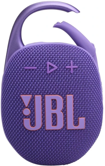 Колонка порт. JBL Clip 5 пурпурный 7W Mono BT 10м 1400mAh Колонка порт. JBL Clip 5 пурпурный 7W Mono BT 10м 1400mAh