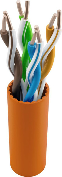 Кабель информационный NTSS NTSS-IN-UTP4-5E-LSZH-OR кат.5E UTP 4 пары 24AWG LSZH внутренний 305м оранжевый Кабель информационный NTSS NTSS-IN-UTP4-5E-LSZH-OR кат.5E UTP 4 пары 24AWG LSZH внутренний 305м оранжевый