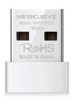 Сетевой адаптер Wi-Fi Mercusys MW150US N150 USB 2.0 Сетевой адаптер Wi-Fi Mercusys MW150US N150 USB 2.0