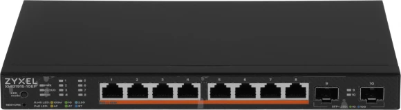 Коммутатор Zyxel XMG1915-10EP-EU0101F (L2+) 8x2.5Гбит/с 2SFP+ 8PoE++ 130W управляемый