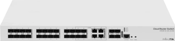 Коммутатор MikroTik CRS328-4C-20S-4S+RM 4xКомбо(1000BASE-T/SFP) 20SFP 4SFP+ управляемый Коммутатор MikroTik CRS328-4C-20S-4S+RM 4xКомбо(1000BASE-T/SFP) 20SFP 4SFP+ управляемый