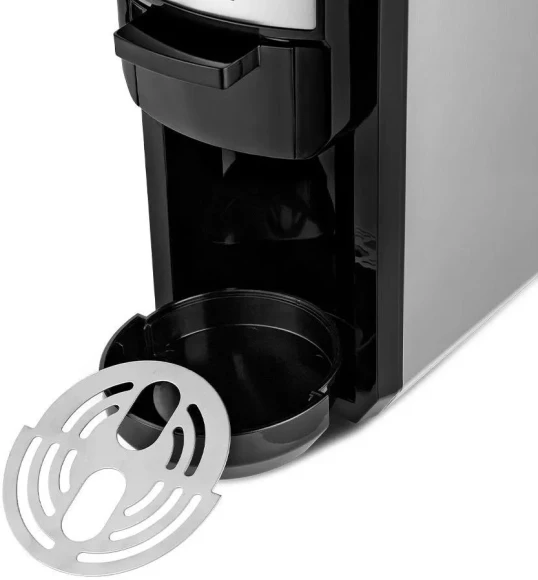 Кофемашина Kitfort КТ-7192 1450Вт серебристый/черный Кофемашина Kitfort КТ-7192 1450Вт серебристый/черный