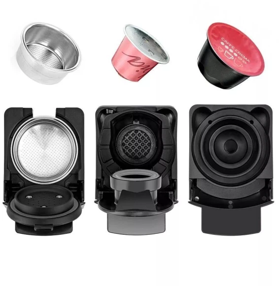 Кофемашина Kitfort КТ-7192 1450Вт серебристый/черный Кофемашина Kitfort КТ-7192 1450Вт серебристый/черный