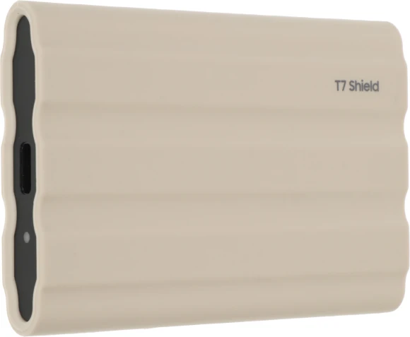 Накопитель SSD Samsung Original USB-C 2Tb MU-PE2T0K/WW Shield T7 1.8" бежевый