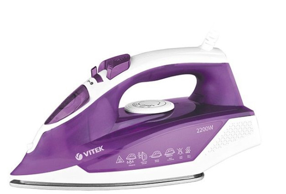 Утюг Vitek VT-8308 2200Вт фиолетовый/белый