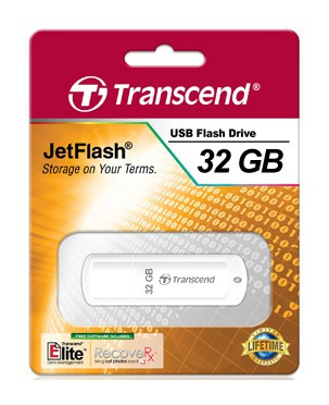 Флеш Диск Transcend 32Gb Jetflash 370 TS32GJF370 USB2.0 белый