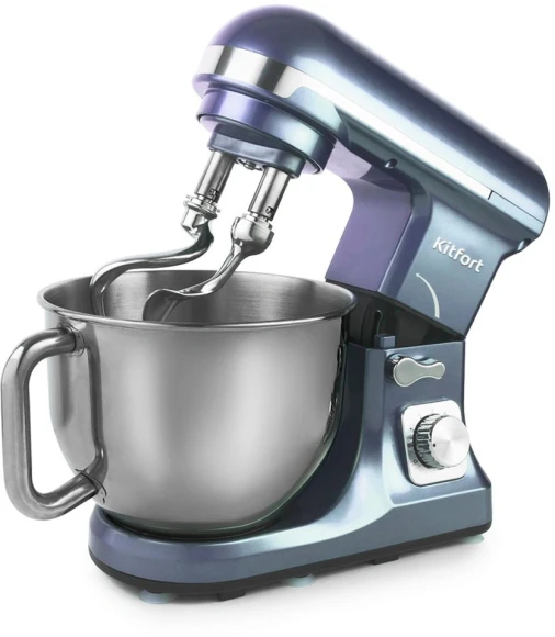 Миксер планетарный Kitfort КТ-1343-2 1000Вт светло-голубой/серый