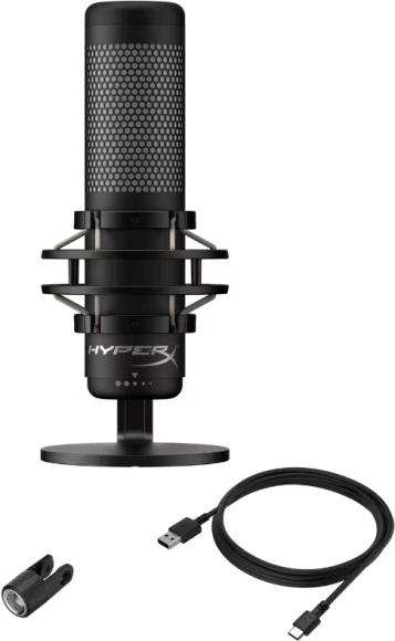 Микрофон проводной HyperX QuadCast 2 3м черный