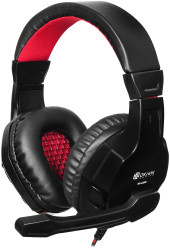 Наушники с микрофоном Оклик HS-L320G Phoenix черный/красный 1.9м мониторные оголовье (359482) Наушники с микрофоном Оклик HS-L320G Phoenix черный/красный 1.9м мониторные оголовье (359482)